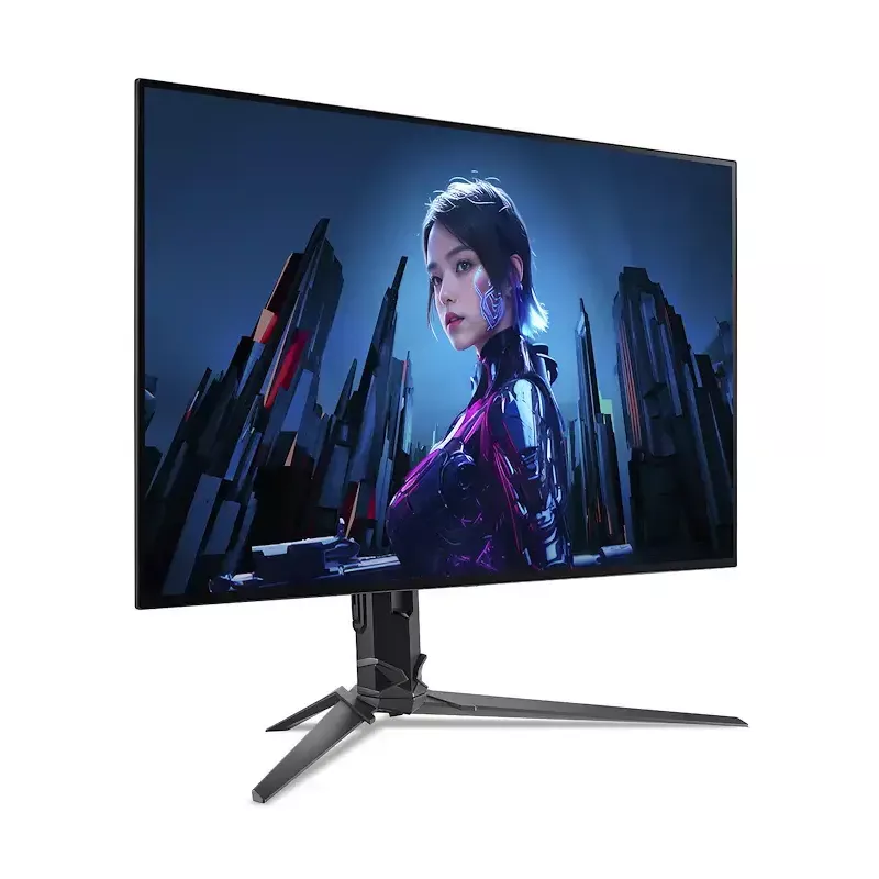 Datora monitors Acer X32X3BMIIPHUZX 31,5 collas 4K UHD OLED 3840x2160, 0,01 ms, USB-C, skaļruņi, VESA, augstumā regulējams, melns