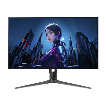 Datora monitors Acer X32X3BMIIPHUZX 31,5 collas 4K UHD OLED 3840x2160, 0,01 ms, USB-C, skaļruņi, VESA, augstumā regulējams, melns