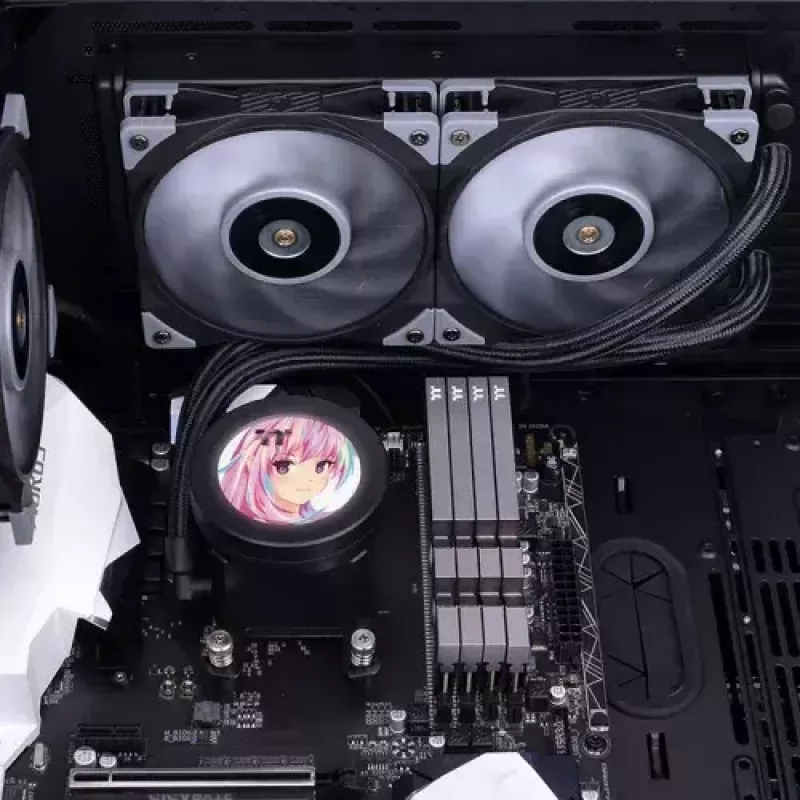 Universāla šķidruma dzesētāja Thermaltake CL-W322-PL12GM-B 12 cm melns pelēks 2500 RPM 72.69 m³/h