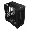 PC korpuss Thermaltake View 390 Air Midi Tower — melns, atbalsta PS2 barošanas bloku, 3,5 collu HDD, 2,5 collu SSD, līdz 200 mm priekšējiem ventilatoriem