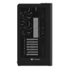 PC korpuss Thermaltake View 390 Air Midi Tower — melns, atbalsta PS2 barošanas bloku, 3,5 collu HDD, 2,5 collu SSD, līdz 200 mm priekšējiem ventilatoriem