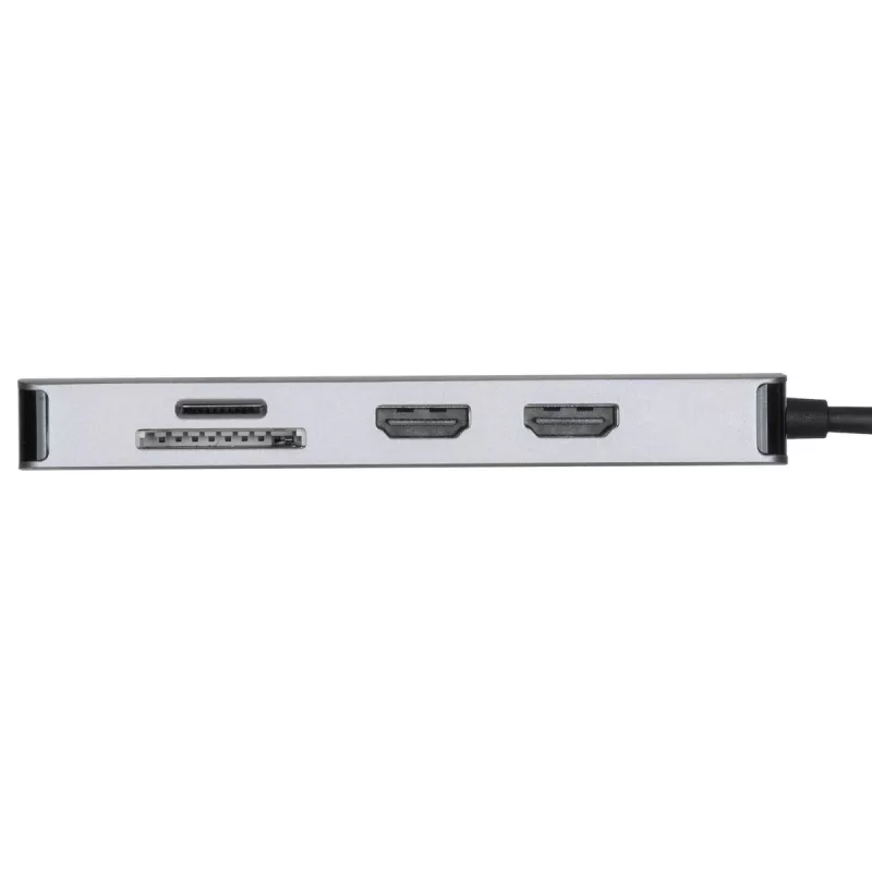 Targus DOCK423EU klēpjdatora dokstacija/portu replikators, vadu, USB 3.2 Gen 1 (3.1 Gen 1) Type-C, sudraba