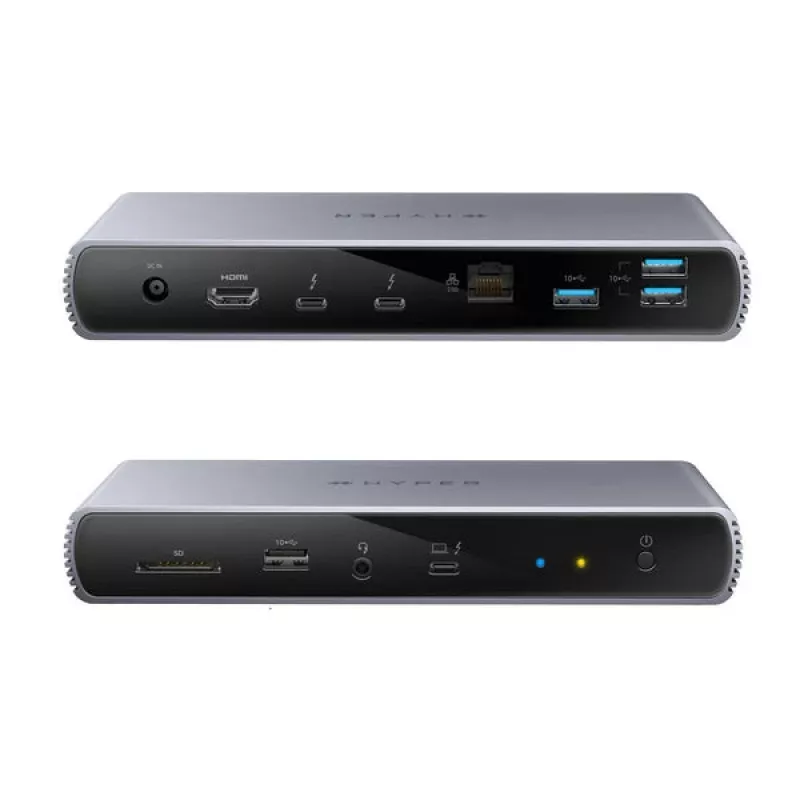 Targus HDTB4D-EUZ klēpjdatora dokstacija / portu replikators Thunderbolt 4 Pelēks