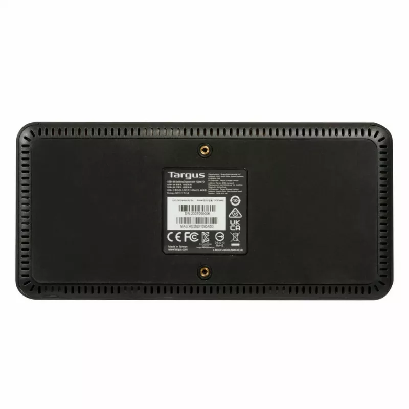 Targus DOCK460EUZ klēpjdatora dokstacija/portu replikators, vadu, USB4, melns