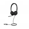 Yealink UH35 Dual UC USB-C/A austiņas, vadu, 20 - 20000 Hz, zvaniem/mūzikai, 139,5 g, austiņas, melnas