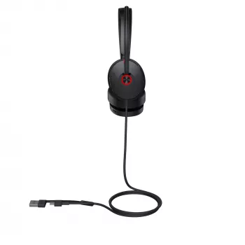 Yealink UH48 Dual Teams USB-C/A austiņas, vadu, zvaniem / mūzikai, 20–20000 Hz, 169 g, austiņas, melnas