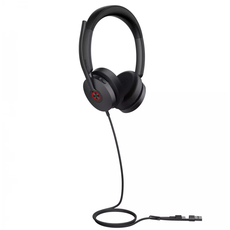 Yealink UH48 Dual Teams USB-C/A austiņas, vadu, zvaniem / mūzikai, 20–20000 Hz, 169 g, austiņas, melnas