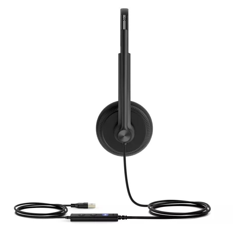 Yealink UH34 Lite Dual Teams Headset, vadu, 20 - 20000 Hz, birojs/zvanu centrs, 110 g, austiņas, melnas