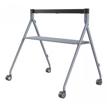 Yealink MB-FS-P750T grīdas statīvs „MeetingBoard Pro“ 75 collu (190,5 cm) ekrānam, ar paliktni, melns, pelēks