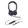 Yealink UH46 Dual Teams USB-C/A austiņas, vadu, 20–20000 Hz, birojam/zvanu centram, 166 g, austiņas, melnas