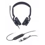 Yealink UH46 Dual UC USB-C/A austiņas, vadu, 20 - 20000 Hz, birojs/zvanu centrs, 166 g, austiņas, melnas