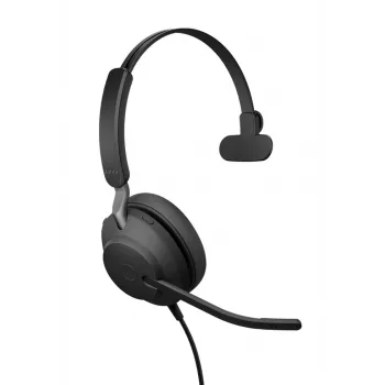 Jabra Evolve2 40 SE austiņas, vadu, galvas stīpa, birojs/zvanu centrs, USB Type-C / USB Type-A, melna
