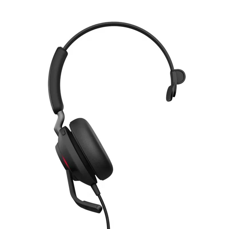 Jabra Evolve2 40 SE austiņas, vadu, galvas stīpa, birojs/zvanu centrs, USB Type-C / USB Type-A, melna