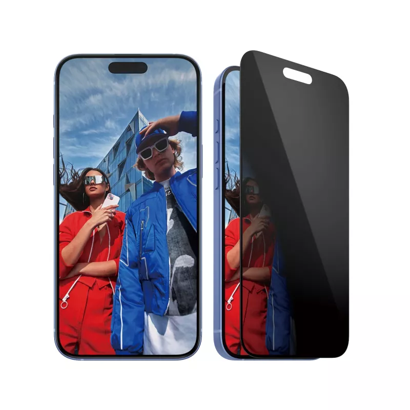 PanzerGlass ® Privātuma ekrāna aizsargs iPhone 16 Plus | 15 Plus | Īpaši plats ar EasyAligner