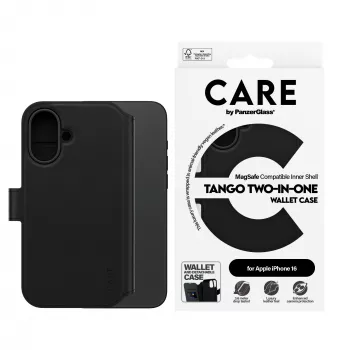 PanzerGlass CARE™ by ® Tango 2-in-1 Wallet Case w. MagSafe iPhone 16