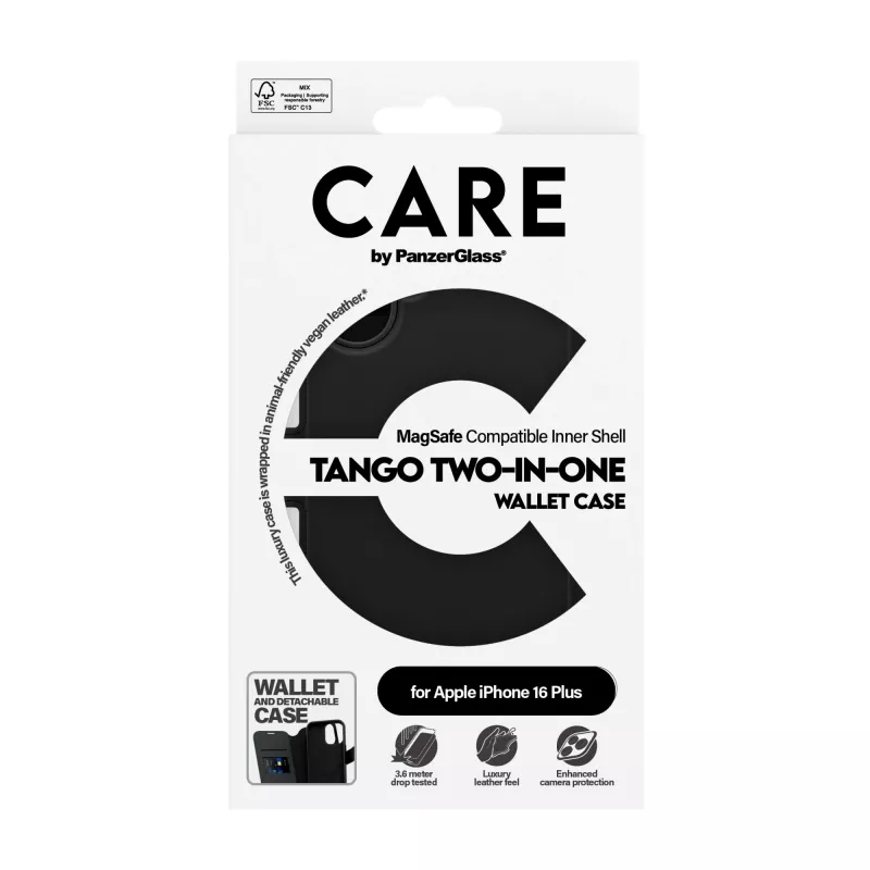 PanzerGlass CARE™ by ® Tango 2-in-1 maciņš-korpuss ar MagSafe iPhone 16 Plus