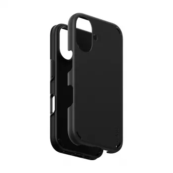 PanzerGlass CARE™ by ® Double Defense Case Black iPhone 16, Vāciņš, Apple, Apple - iPhone 16, Melns