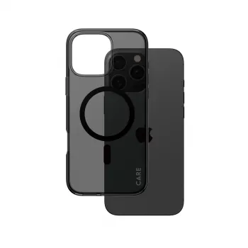 PanzerGlass CARE™ by ® Urban Combat Case Smokey w. Melns MagSafe iPhone 16 Pro Max