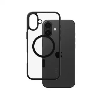 PanzerGlass CARE™ by ® Urban Combat Case Caurspīdīgs ar Melnu Rāmi un MagSafe iPhone 16 Plus
