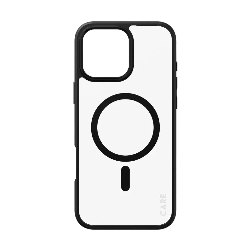 PanzerGlass CARE™ by ® Urban Combat Case Caurspīdīgs ar Melnu Rāmi un MagSafe iPhone 16 Pro Max