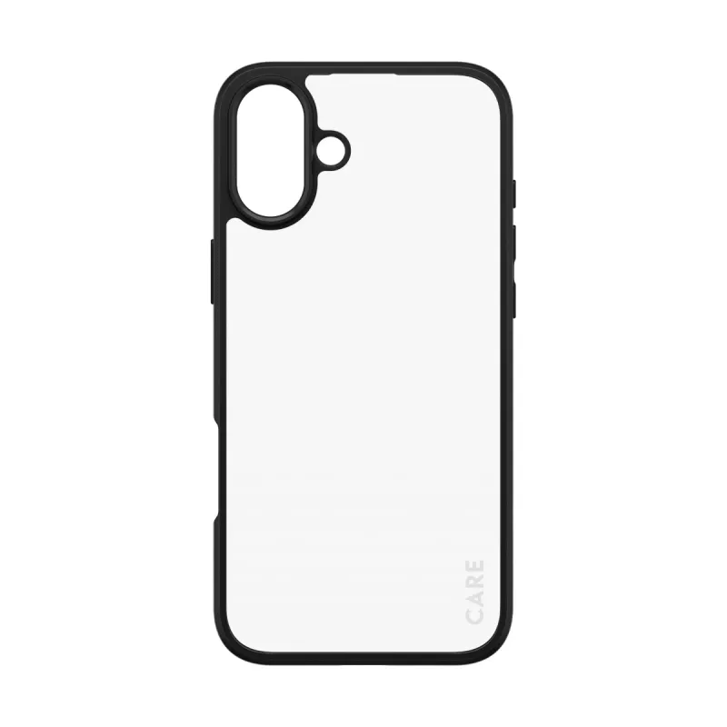 PanzerGlass CARE™ by ® Urban Combat Case caurspīdīgs ar melnu rāmi iPhone 16 Plus