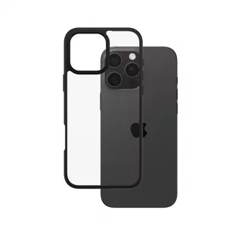 PanzerGlass CARE™ by ® Urban Combat Case Caurspīdīgs ar Melnu Rāmi iPhone 16 Pro Max