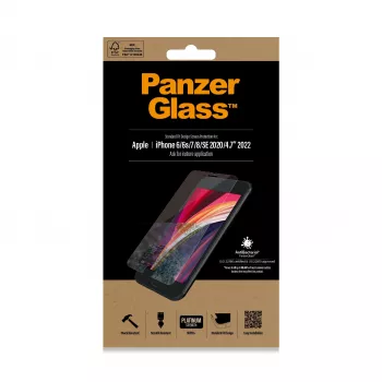 PanzerGlass ® Ekrāna aizsargs iPhone 8 | 7 | 6s | 6 | SE (2020/2022) | Standarta piemērotība
