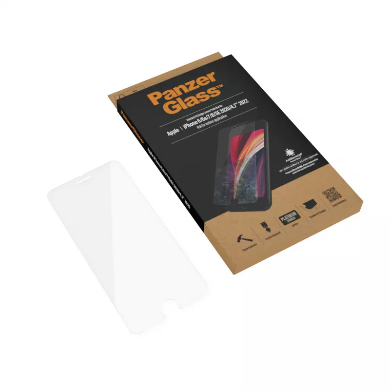 PanzerGlass ® Ekrāna aizsargs iPhone 8 | 7 | 6s | 6 | SE (2020/2022) | Standarta piemērotība