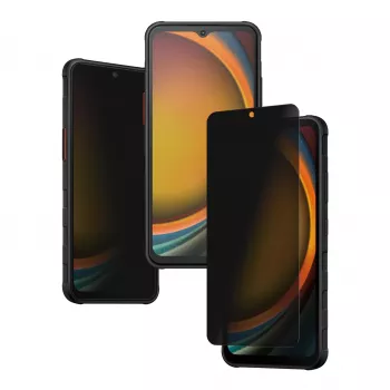 PanzerGlass ® privātuma ekrāna aizsargs Samsung Galaxy Xcover7 Pro | Xcover7 | Xcover6 Pro | Īpaši plats pielāgojums