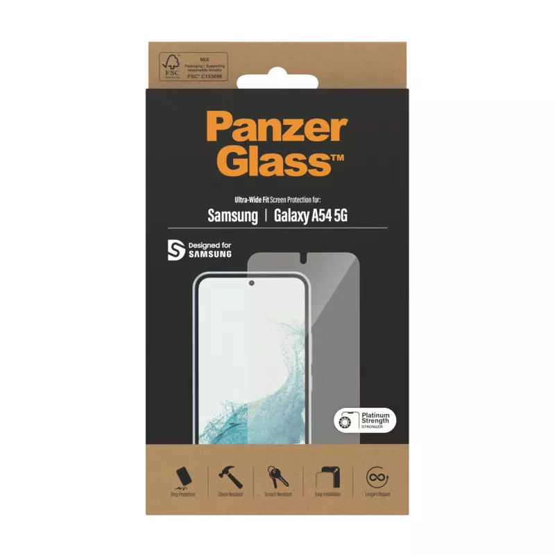 PanzerGlass ® ekrāna aizsargs Samsung Galaxy A54 5G | Īpaši plata pieguluma