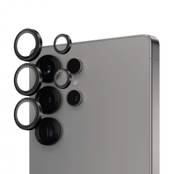 PanzerGlass ® Hoops® kameras objektīva aizsargs melns Samsung Galaxy S25 Ultra