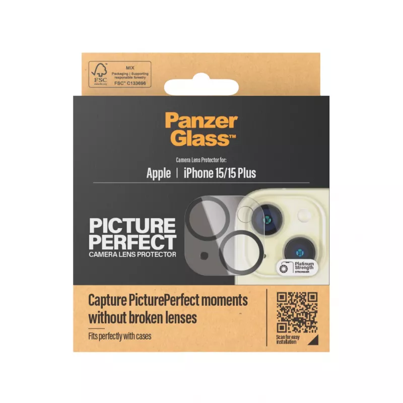 PanzerGlass ® PicturePerfect Kameras objektīva aizsargs iPhone 15 | 15 Plus