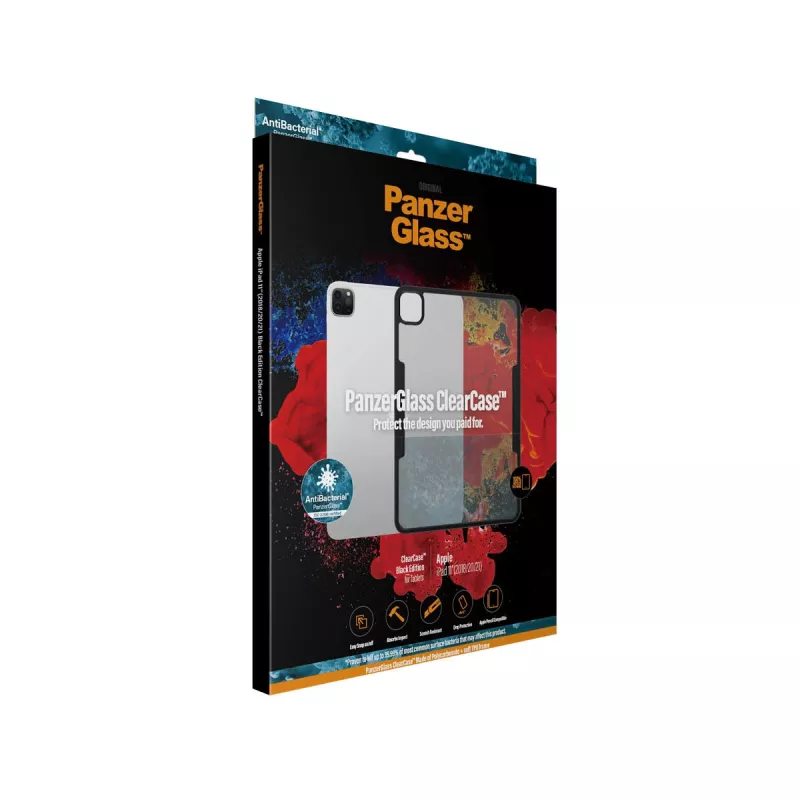 PanzerGlass ® ClearCase™ iPad Pro 11″ (2018, 2020-2022), Vāciņš, Apple, Apple - iPad Pro 11″, 27.9 cm (11 collas), Melns