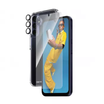 PanzerGlass ® 3-in-1 aizsardzības komplekts Samsung Galaxy A15 | A15 5G | Ultra-Wide Fit ar EasyAligner