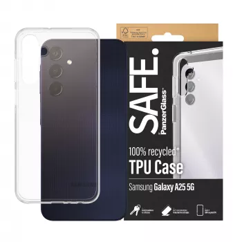 PanzerGlass SAFE. by ® TPU maciņš Samsung Galaxy A25 5G | Caurspīdīgs