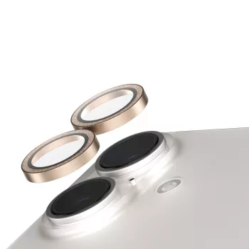 PanzerGlass SAFE. by ® Camera Lens Protector Glitter Gold iPhone 16 | 16 Plus