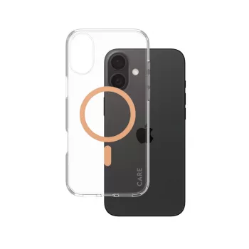 PanzerGlass CARE™ by ® Urban Combat maciņš caurspīdīgs ar Peachy MagSafe iPhone 16 Plus