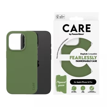 Cover PanzerGlass CARE by ® moderns vāciņš zaļa w. MagSafe iPhone '24 6.3 inch Pro