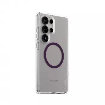 PanzerGlass CARE™ by ® Urban Combat Case caurspīdīgs ar plūmju violeto krāsu Qi saderīgs Samsung Galaxy S25 Ultra