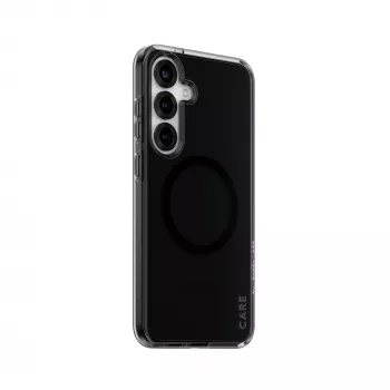 PanzerGlass CARE™ by ® Urban Combat Case Smokey w. Melns Qi Saderīga Samsung Galaxy S25+