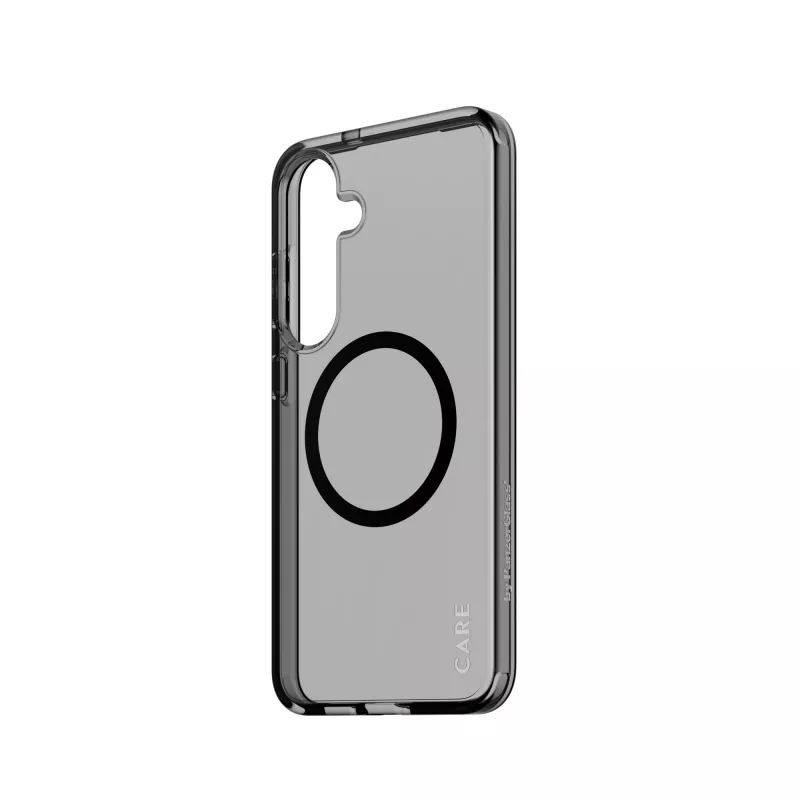 PanzerGlass CARE™ by ® Urban Combat Case Smokey w. Melns Qi Saderīga Samsung Galaxy S25+