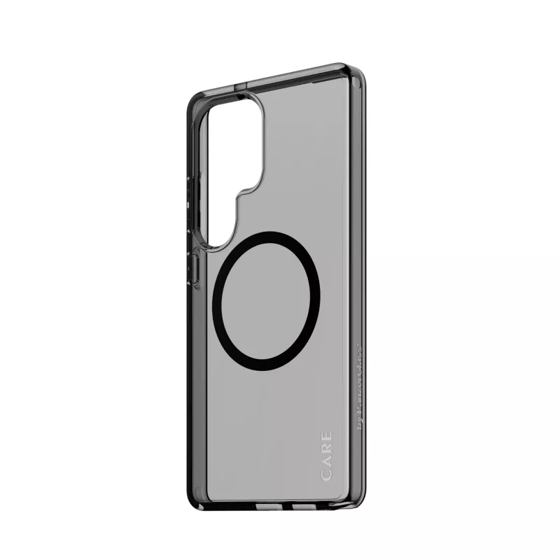 PanzerGlass CARE™ by ® Urban Combat Case Smokey w. Melns Qi Saderīga Samsung Galaxy S25 Ultra