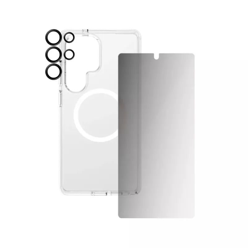 PanzerGlass CARE by ® Flagship 3-in-1 Privacy Bundle Samsung Galaxy S25 Ultra Scratch Shock Resistant