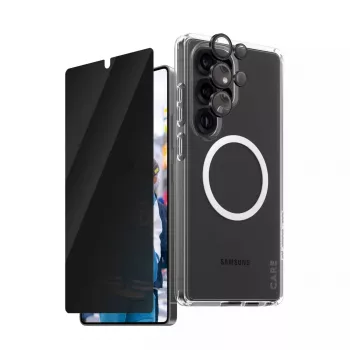 PanzerGlass CARE by ® Flagship 3-in-1 Privacy Bundle Samsung Galaxy S25 Ultra Scratch Shock Resistant