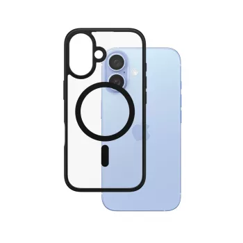 PanzerGlass ® HardCase caurspīdīgs ar melnu MagSafe rāmi iPhone 16