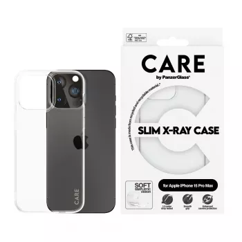 PanzerGlass CARE™ by ® X-Ray vāciņš iPhone 15 Pro Max, Cover, Apple, Apple - iPhone 15 Pro Max, Transparent