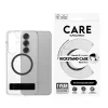 PanzerGlass CARE™ by ® Caurspīdīgs maciņš ar melnu statīvu un Qi saderību Samsung Galaxy S25+