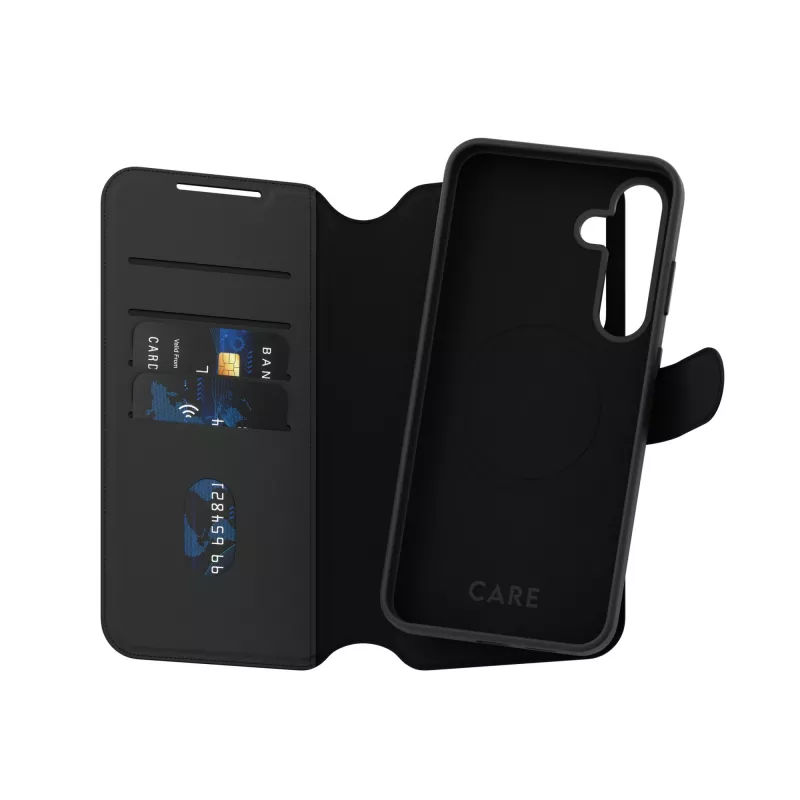 PanzerGlass CARE™ by ® Tango 2-in-1 Wallet Case w. Qi Saderīga Samsung Galaxy S25+