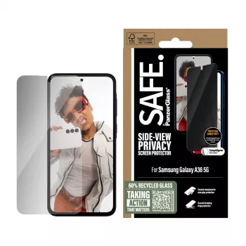 PanzerGlass SAFE. by ® privātuma ekrāna aizsargs Samsung Galaxy A36 5G | Īpaši plata piemērotība ar EasyAligner