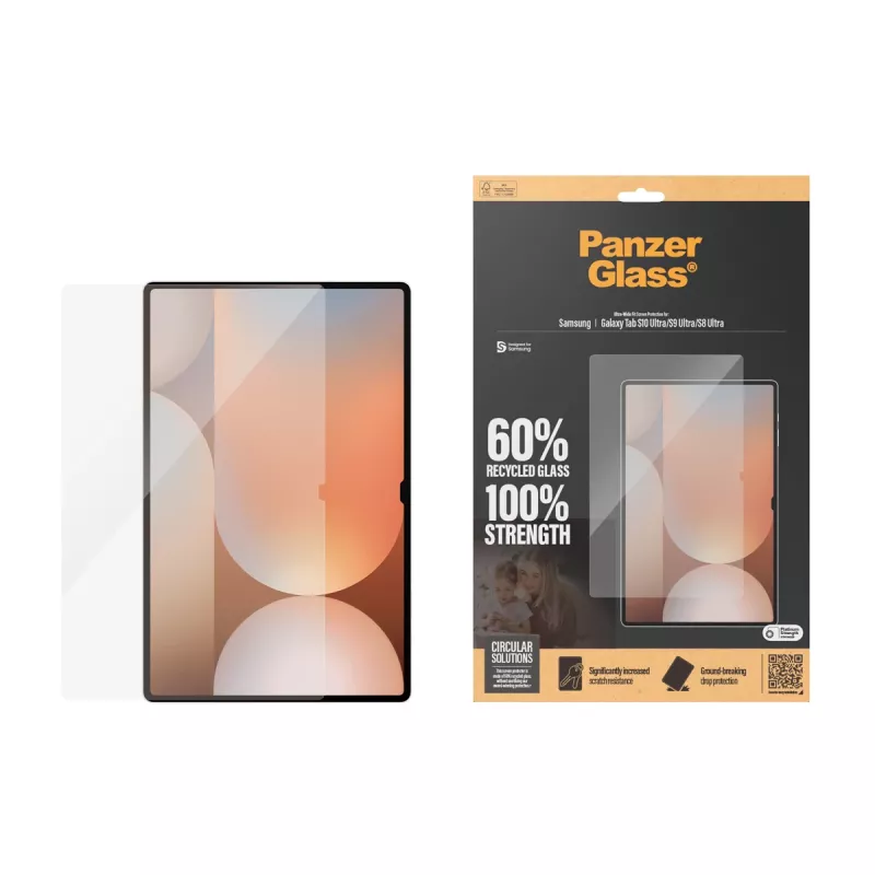 PanzerGlass ® ekrāna aizsargs Samsung Galaxy Tab S8 Ultra | S9 Ultra | S10 Ultra | Ultra-Wide Fit